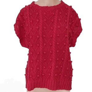 Vintage Chaus Red Sweater sz M Christmas
